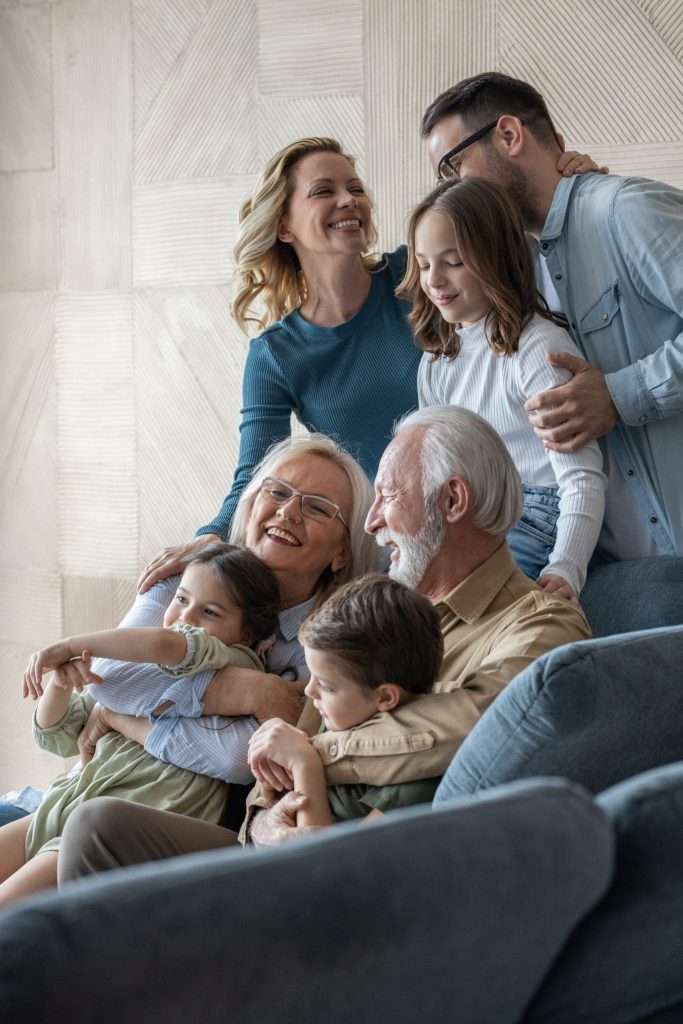 image of multi generation family.