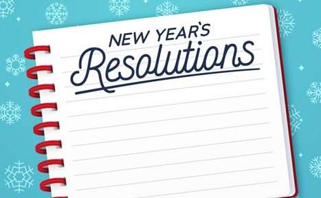 New year's resolution notepad